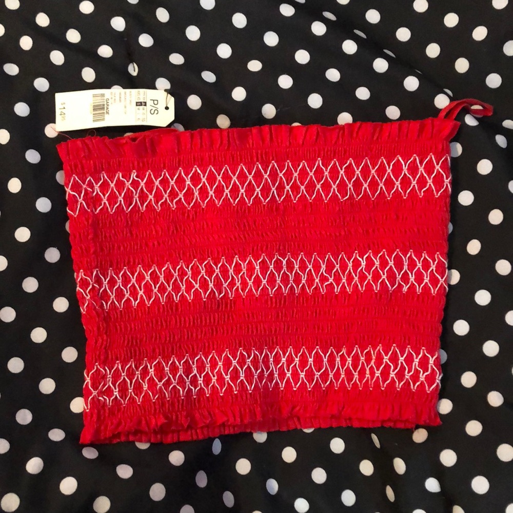 Red and White Top